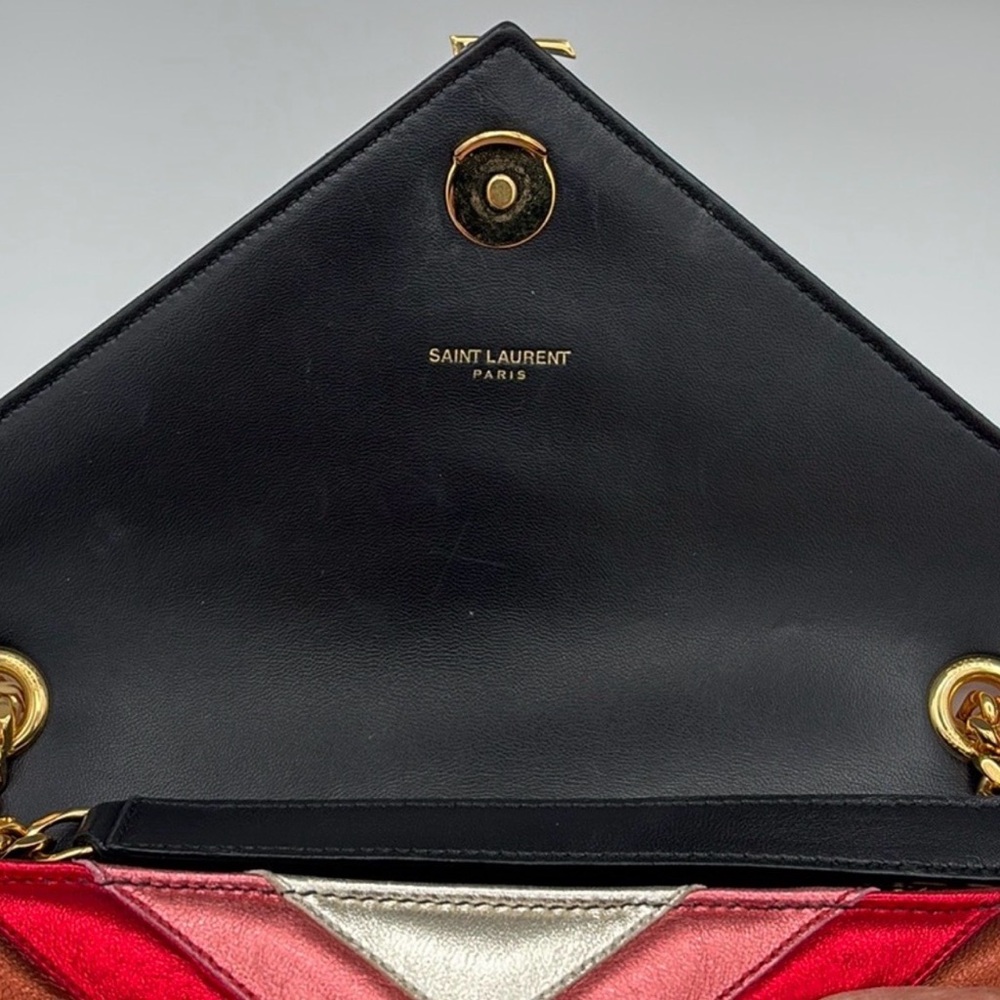 FLASH SALE! Auth. Yves Saint Laurent Multicolor Chevron Shoulder Bag - Picture 7 of 7